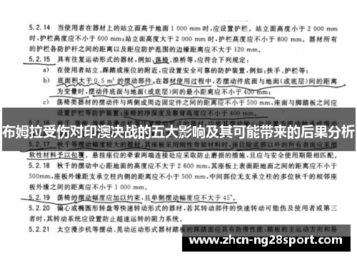 布姆拉受伤对印澳决战的五大影响及其可能带来的后果分析